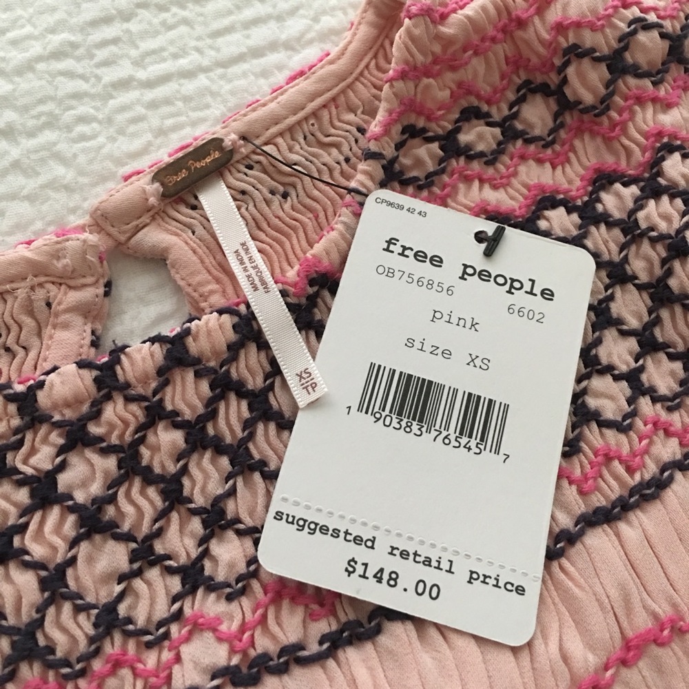 ❌ SOLD ❌ Embroidered Free People Dress - Picture 6 of 8